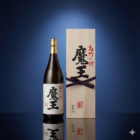 桐箱代込】白玉醸造 芋焼酎 魔王 桐箱入り(1800ml) | 古木酒店
