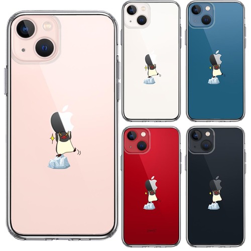 【即納】スマホケース おもしろ iPhone13 13Pro 13mini ペンギン 重量挙げ アニマル 面白い クリアケース 透明 人気 アップル ペンギン 動物