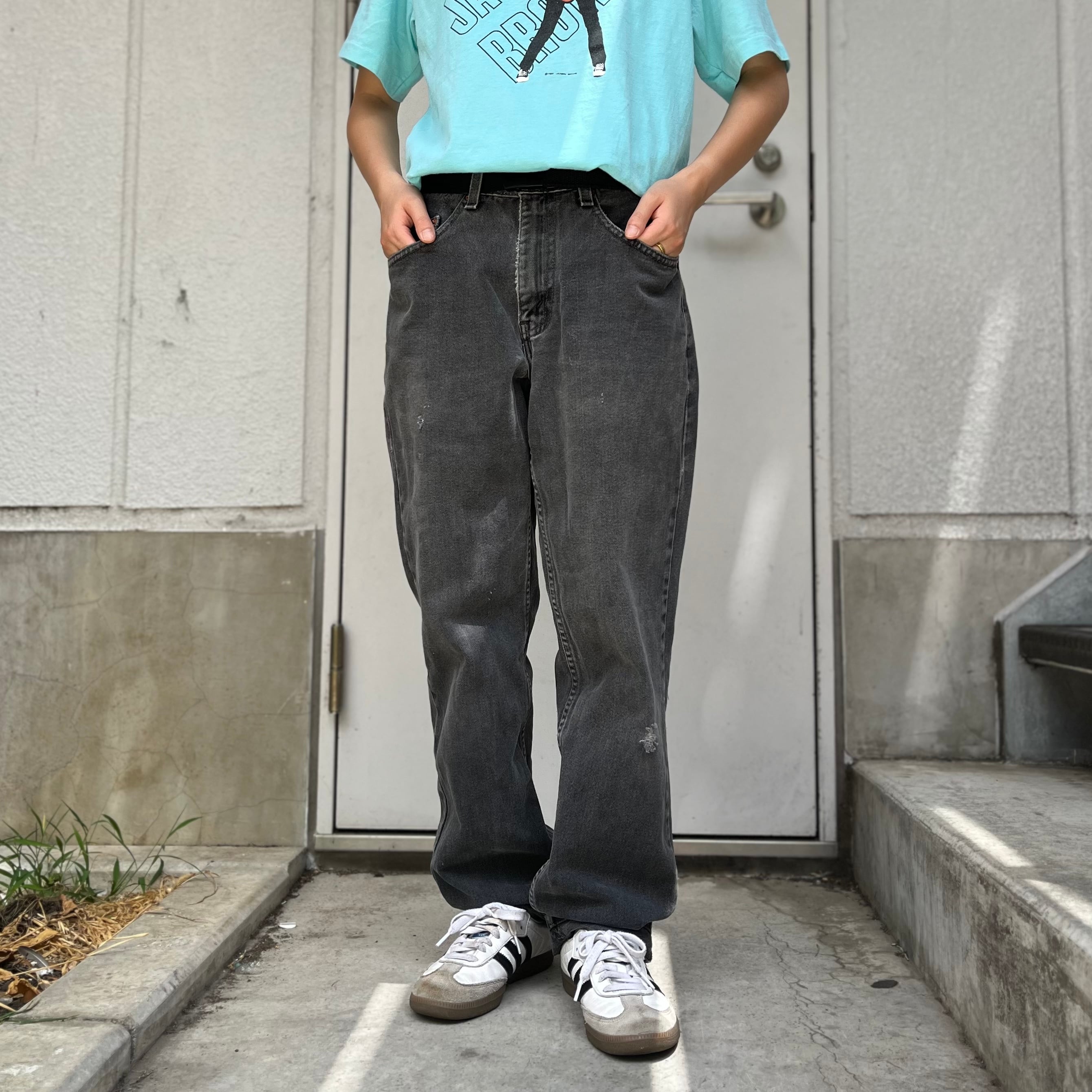 USA製 size：W29×L30【 Levi's 550 】リーバイス ブラックデニムパンツ