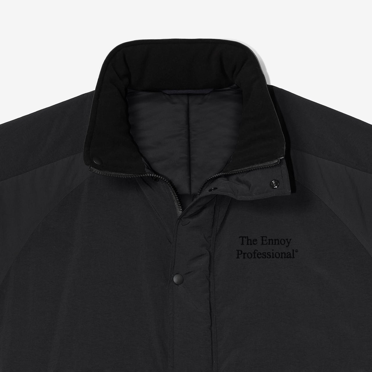 PADDED NYLON BENCH COAT (BLACK/BLACK) | ENNOY