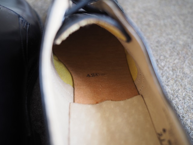 【NOS】6R (24.5~25cm) 1995’s U.S.Navy leather service shoes / Dress Oxford  WOLVERLINE USA製 サービスシューズ ブラック デッドストック