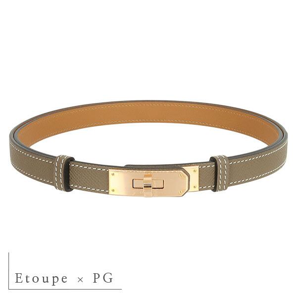 New HERMES エルメス ベルト ケリー 18 ケリーベルト ヴォーエプソン 9