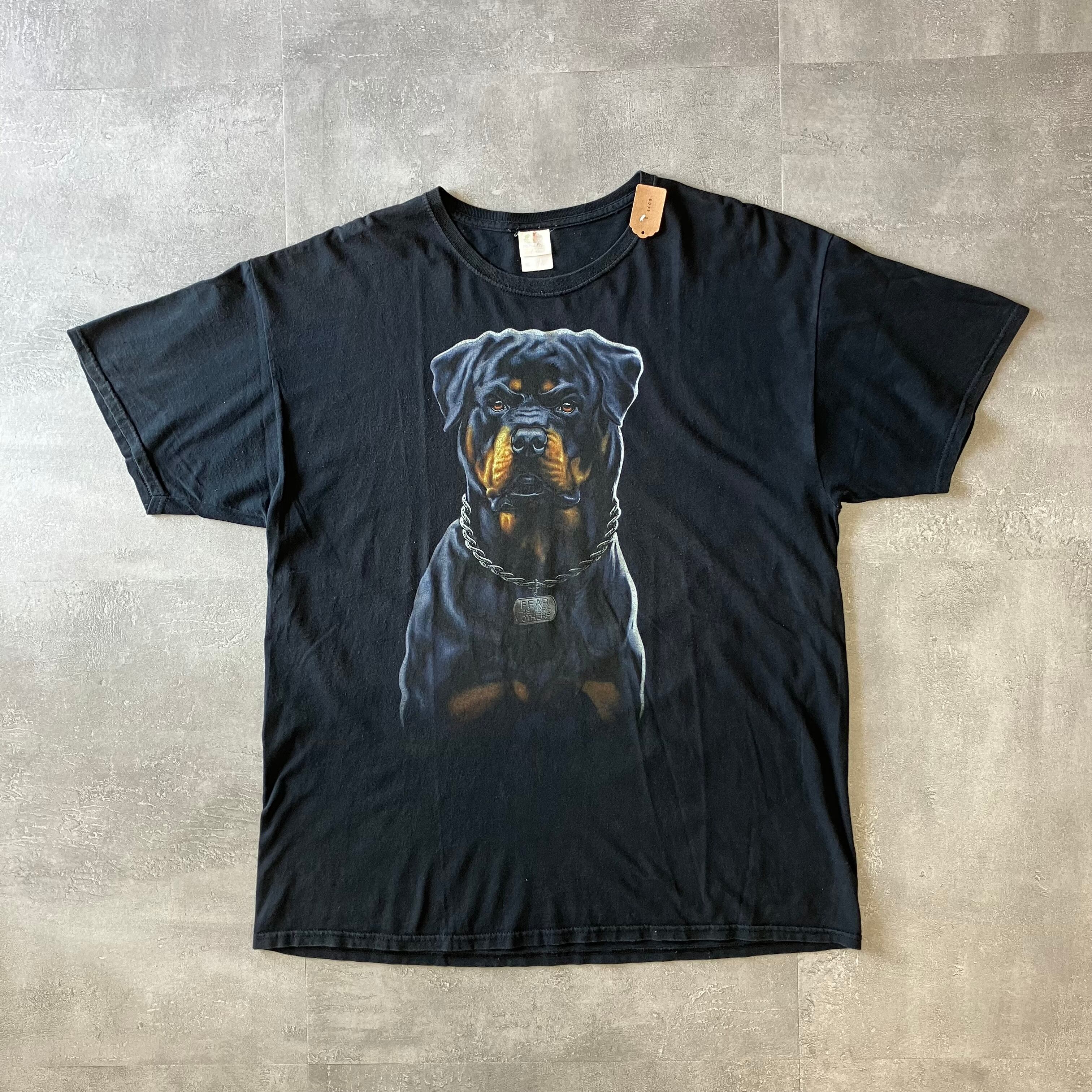 FRUIT OF THE ROOM 00s ブラック アニマルTee XL No.2075