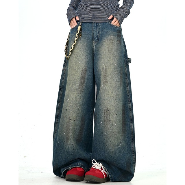 washed painted denim　ウォッシュドペイントデニム　J1323