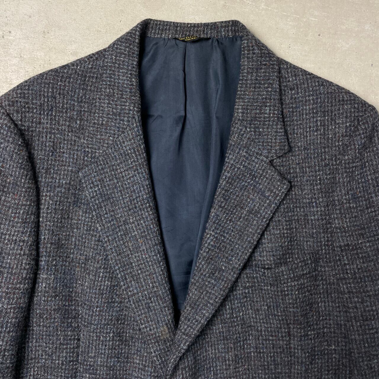 80年代 USA製 HARRIS TWEED ハリスツイード ウールテーラード