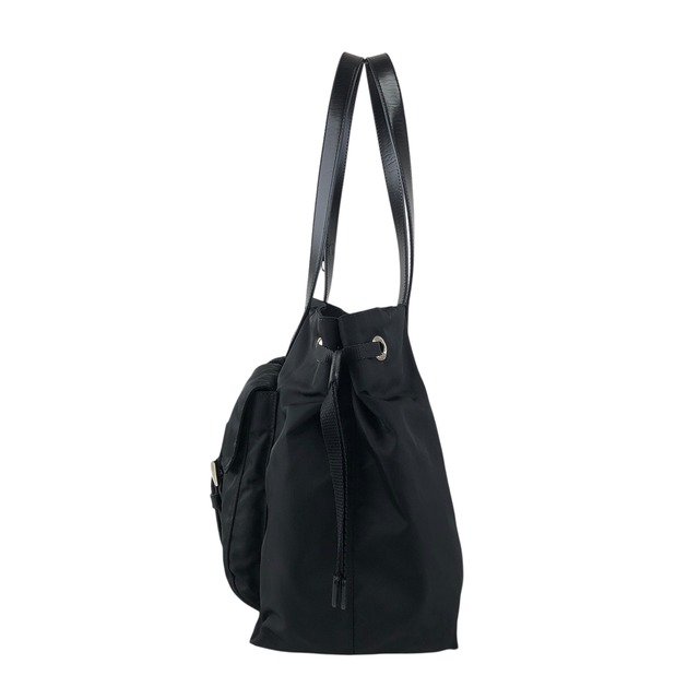 PRADA プラダ トートバッグ ブラック トライアングルロゴ ナイロン ダブポケット vintage ヴィンテージ オールド xrhmgf