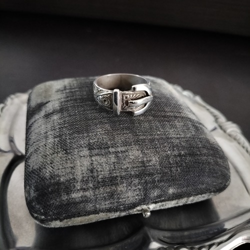 Vintage Silver 925 Buckle Ring