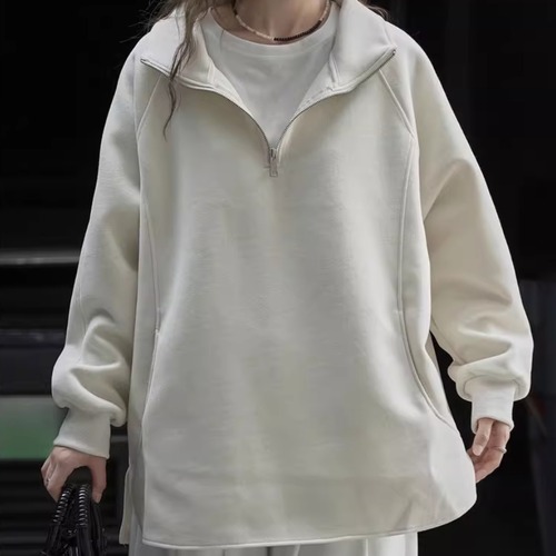 ハーフジップスウェットトップス ・20512