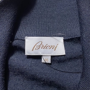 BRIONI logo embroidery drivers knit