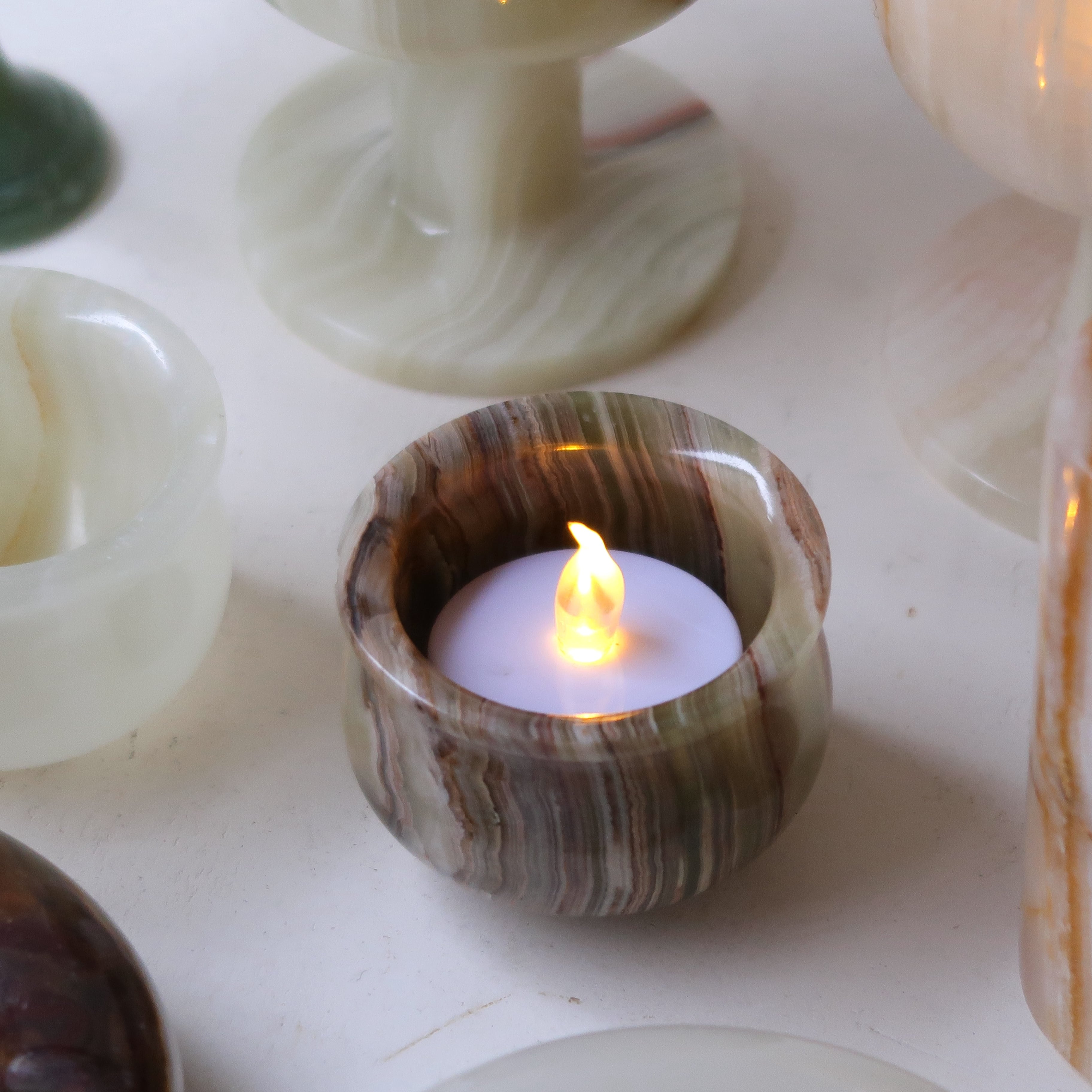 二色のオニキスのおちょこ | SUISUI