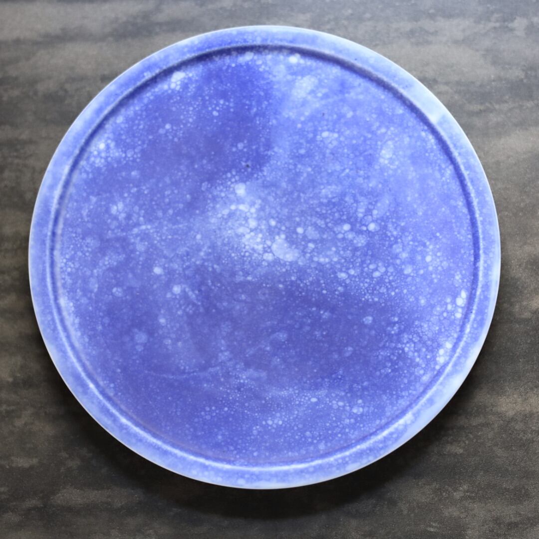 AS 李荘窯 コスモブラスト 渕付プレートφ22㎝皿 | 芦屋貴兆陶家 online