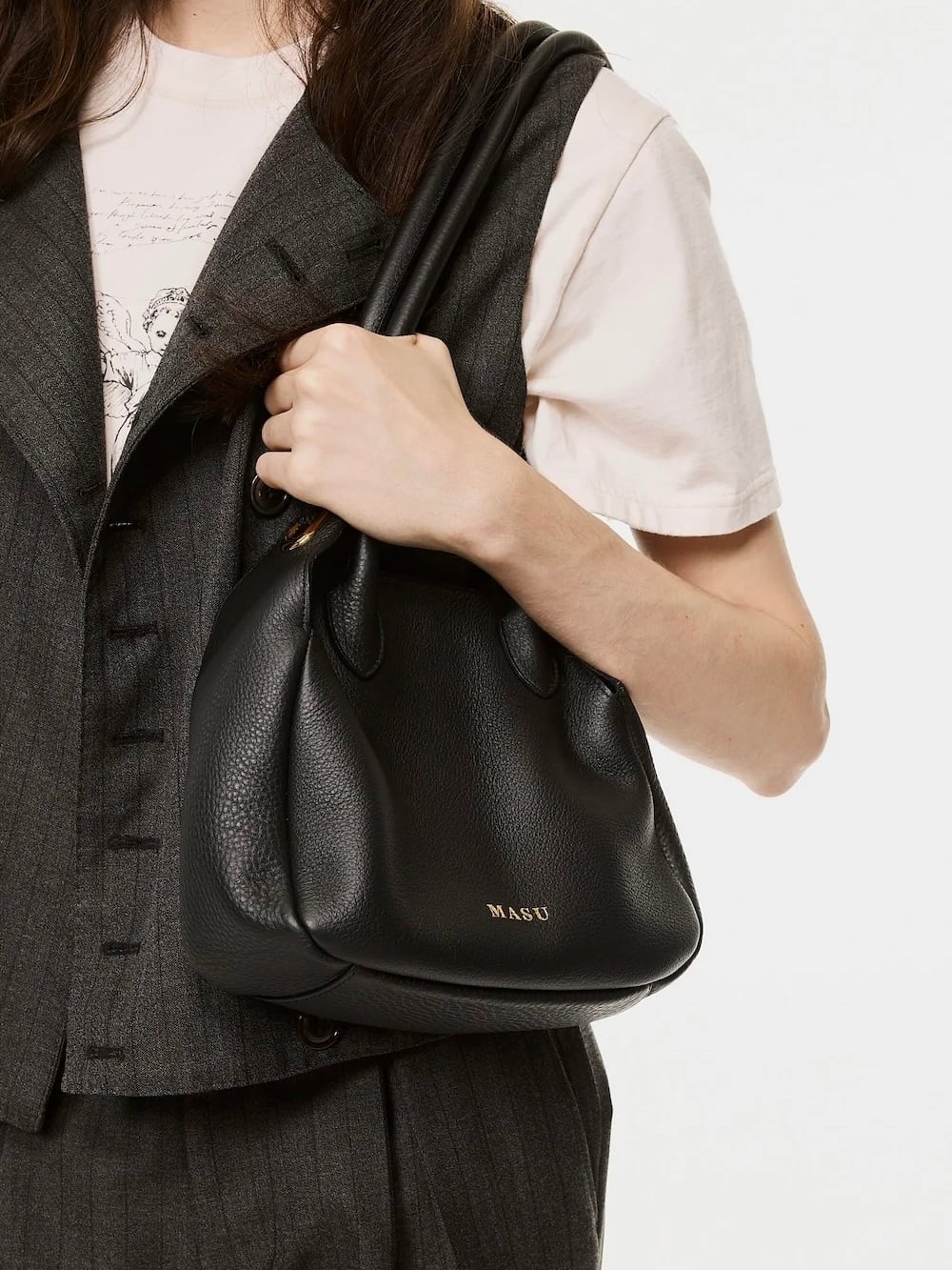 25AW】MASU エムエーエスユー / LEATHER CAKE BAG PETIT / ケーキ