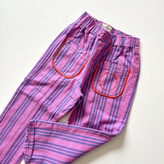 【3y-6y】piupiu chick  23ss　/　パンツ　ストライプ　lavender pants
