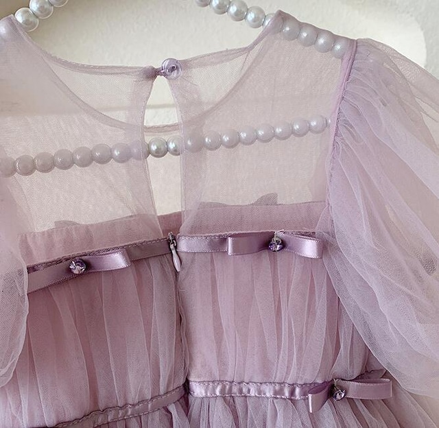予約purple ribbon dress