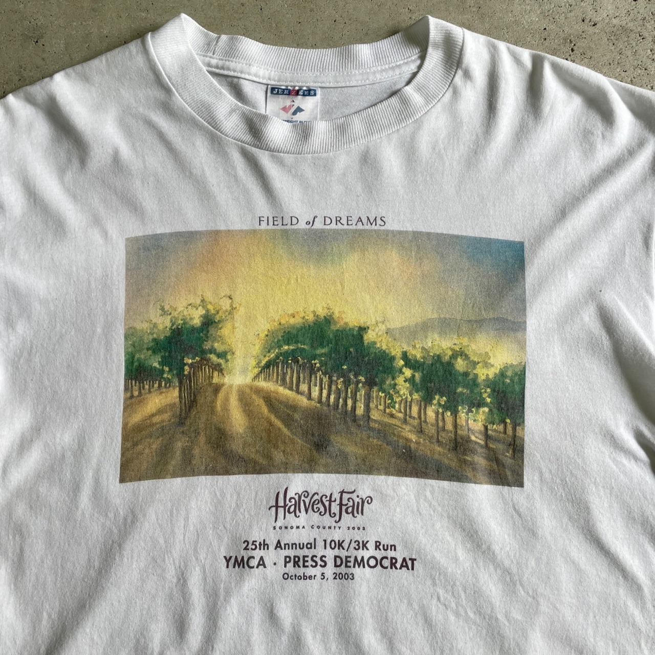 00年代 Harvest Fair 10K/3K Run アートプリント ロングTシャツ メンズ 