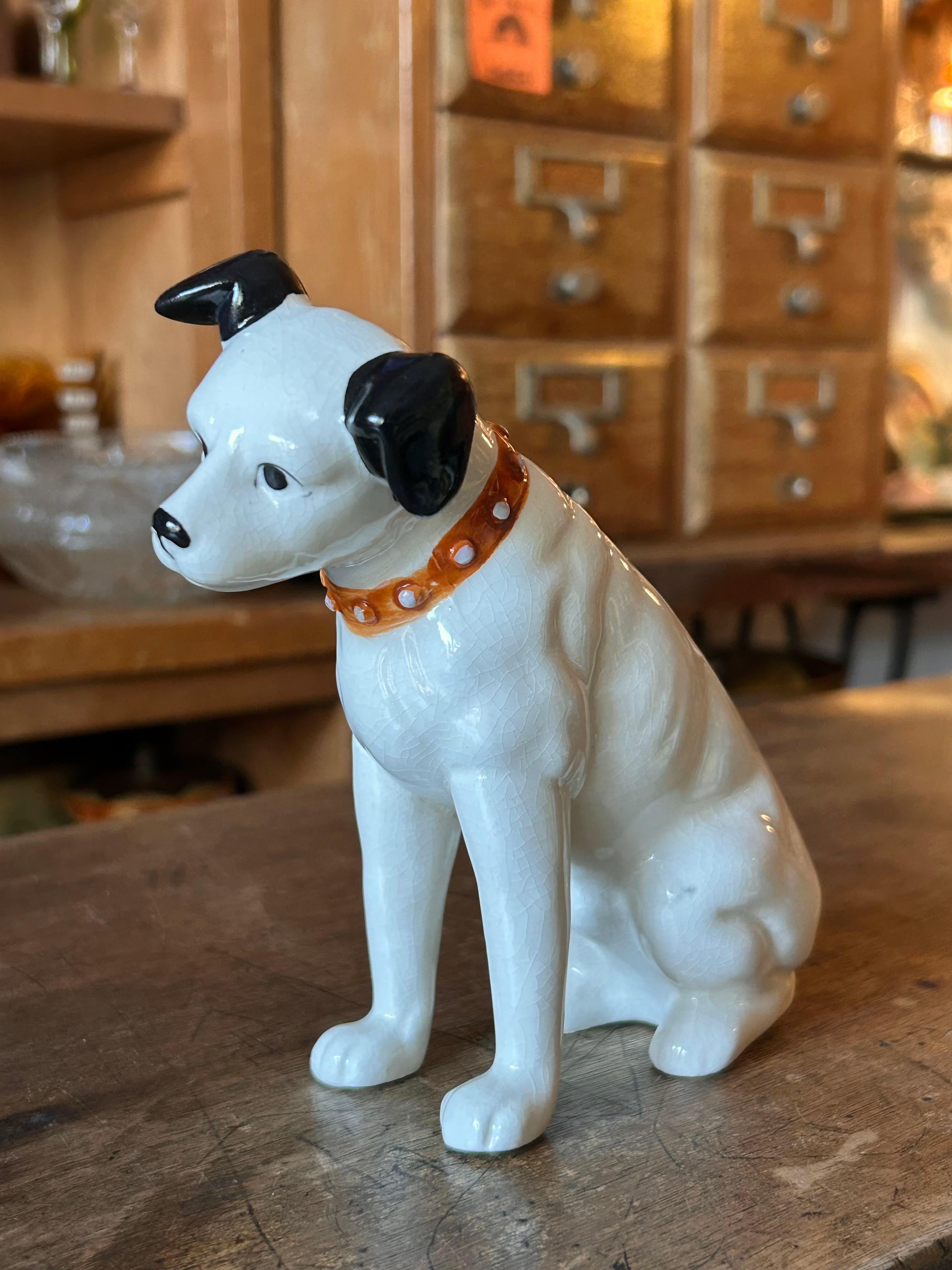 Victor ビクター 犬 ニッパー 陶器製 12体 セット 当時置物 昭和レトロ Victor ビクター犬 ニッパーくん 陶器製 置物 | choice