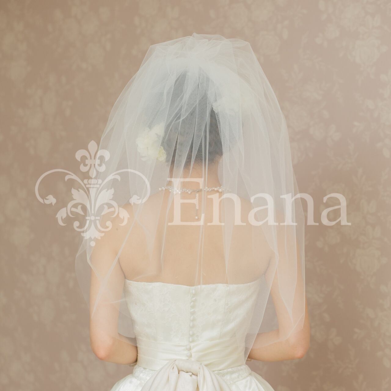 ボリュームチュールのバルーンベール【SV-2T】 | Enana Wedding
