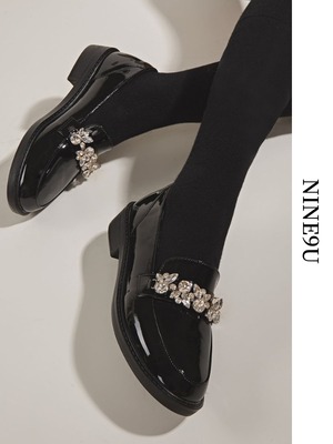 enamel bijou loafer【NINE-S5313】