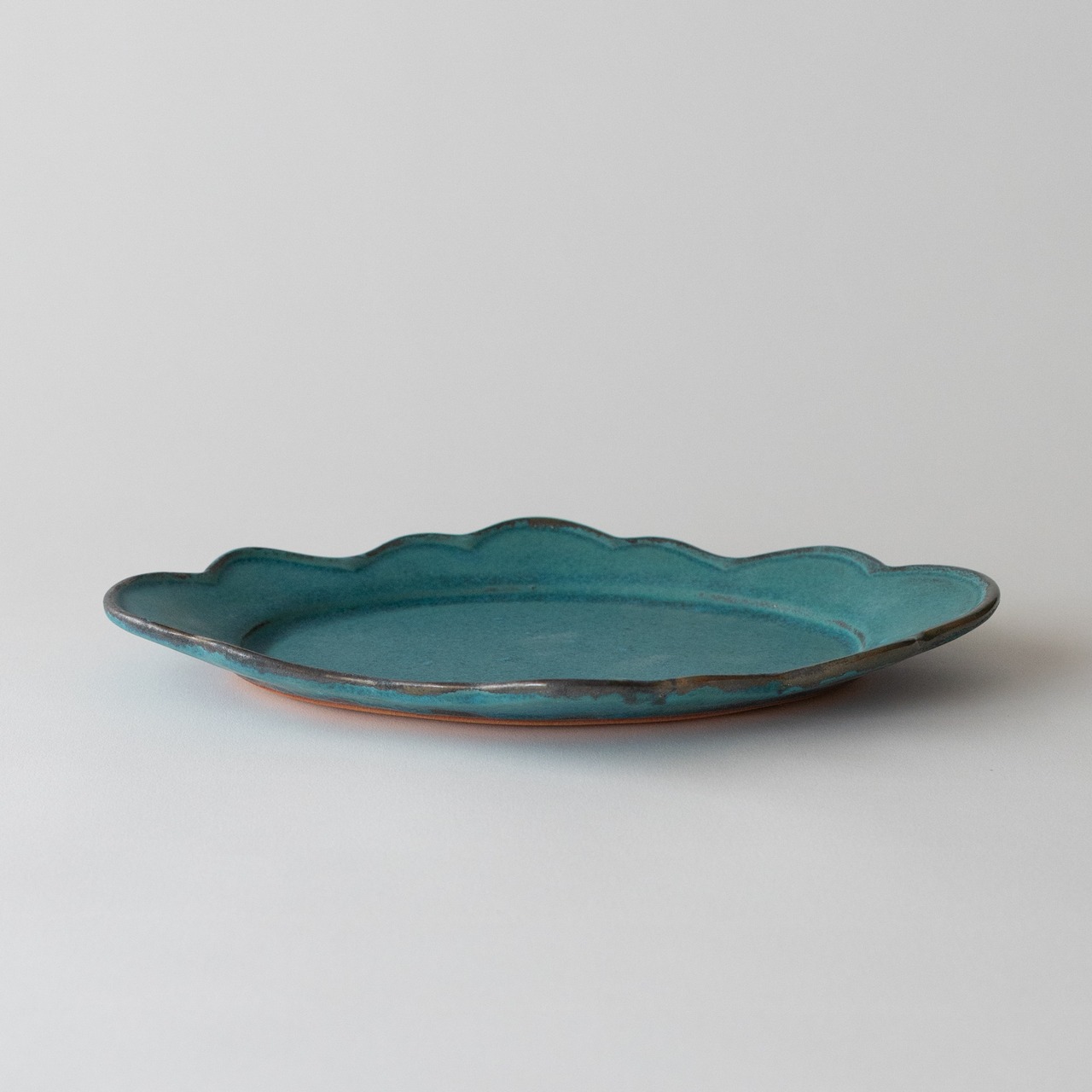 moku moku Oval Plate / Turquoise