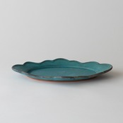 moku moku Oval Plate / Turquoise