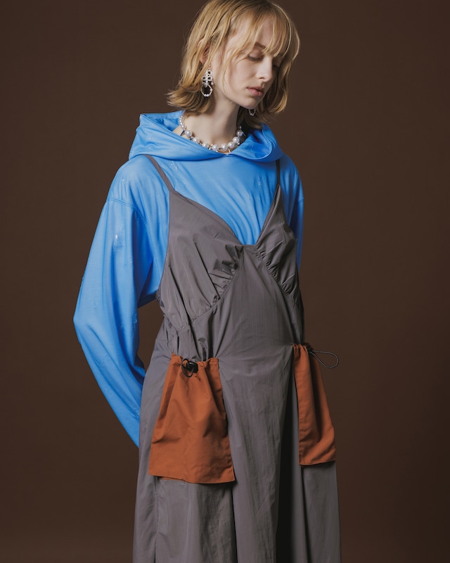 【NON TOKYO ノントーキョー】 / LACE GIMMICK ONE-PIECE レースギミックワンピース / GRAY