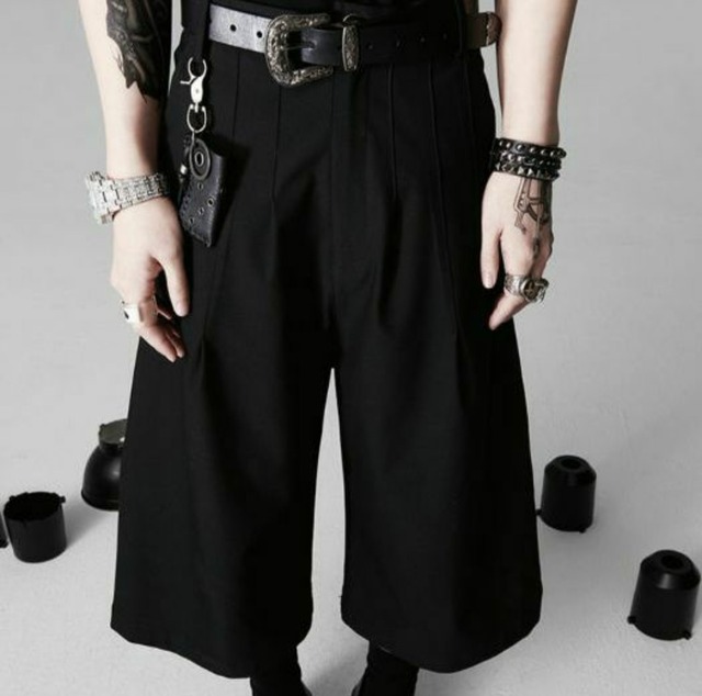 MENS WIDE HARF PANTS SIMPLE / GOTHIC ARMS