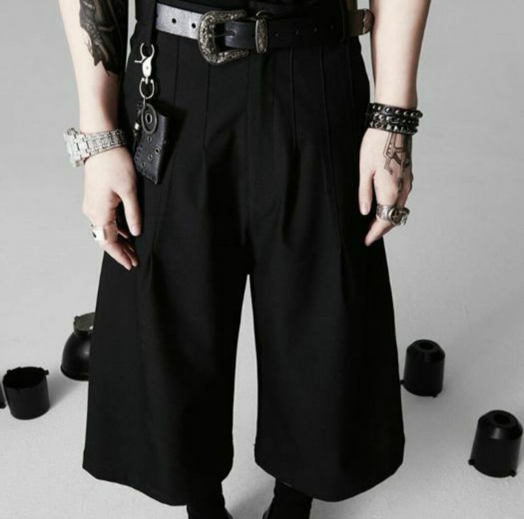 MENS WIDE HARF PANTS SIMPLE / GOTHIC ARMS