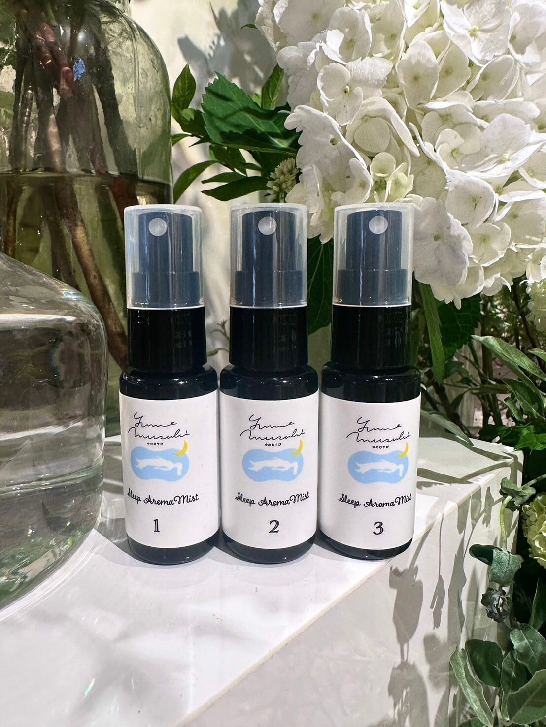 YUMEMUSUBI】快眠アロマミスト30ml ➂『心と体を和らげ、爽快に