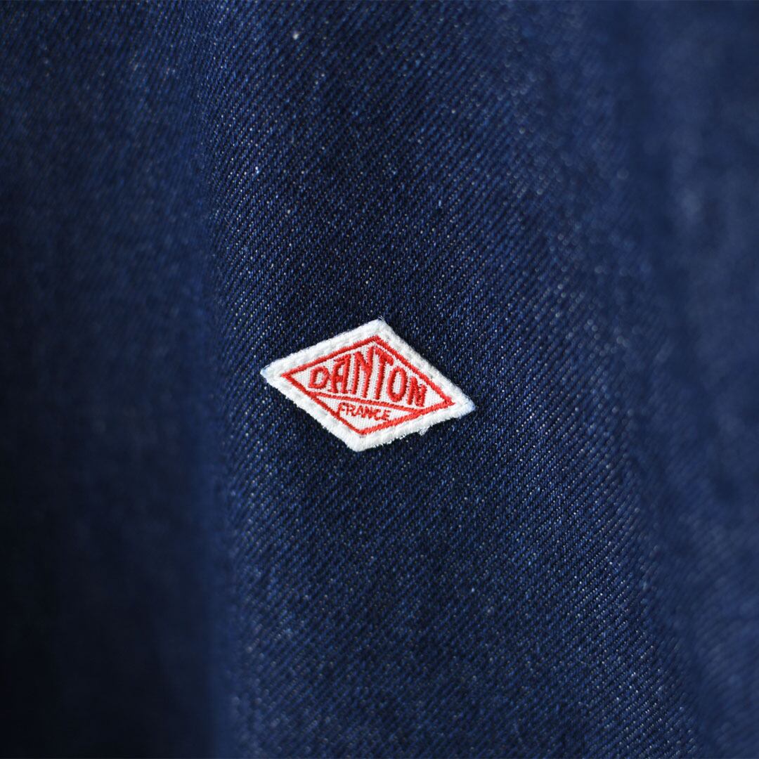 DANTON [ダントン] W DENIM COLLARLESS JACKET [DT-B0397DNS] デニム