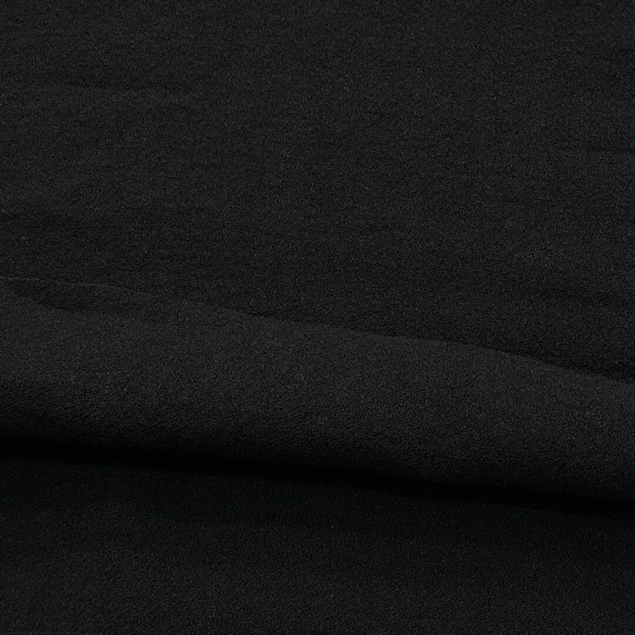 ★TC488◆3m◆綿100%シボ加工生地耳処理あり◆ブラック