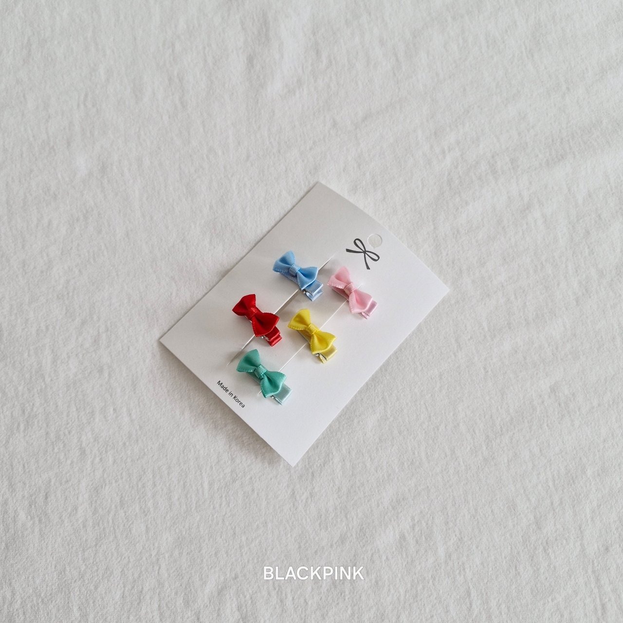 [BLACKPINK] Accessory) Five-Colored Mini Ribbon Set-up / [블랙핑크] 악세)오색미니리본세트