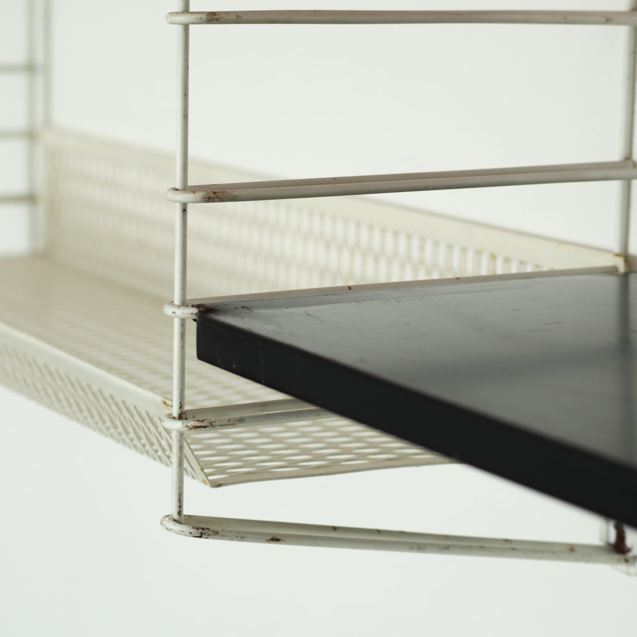 TOMADO WALL SHELF with basket rack | Adrian Dekker | 1960s
