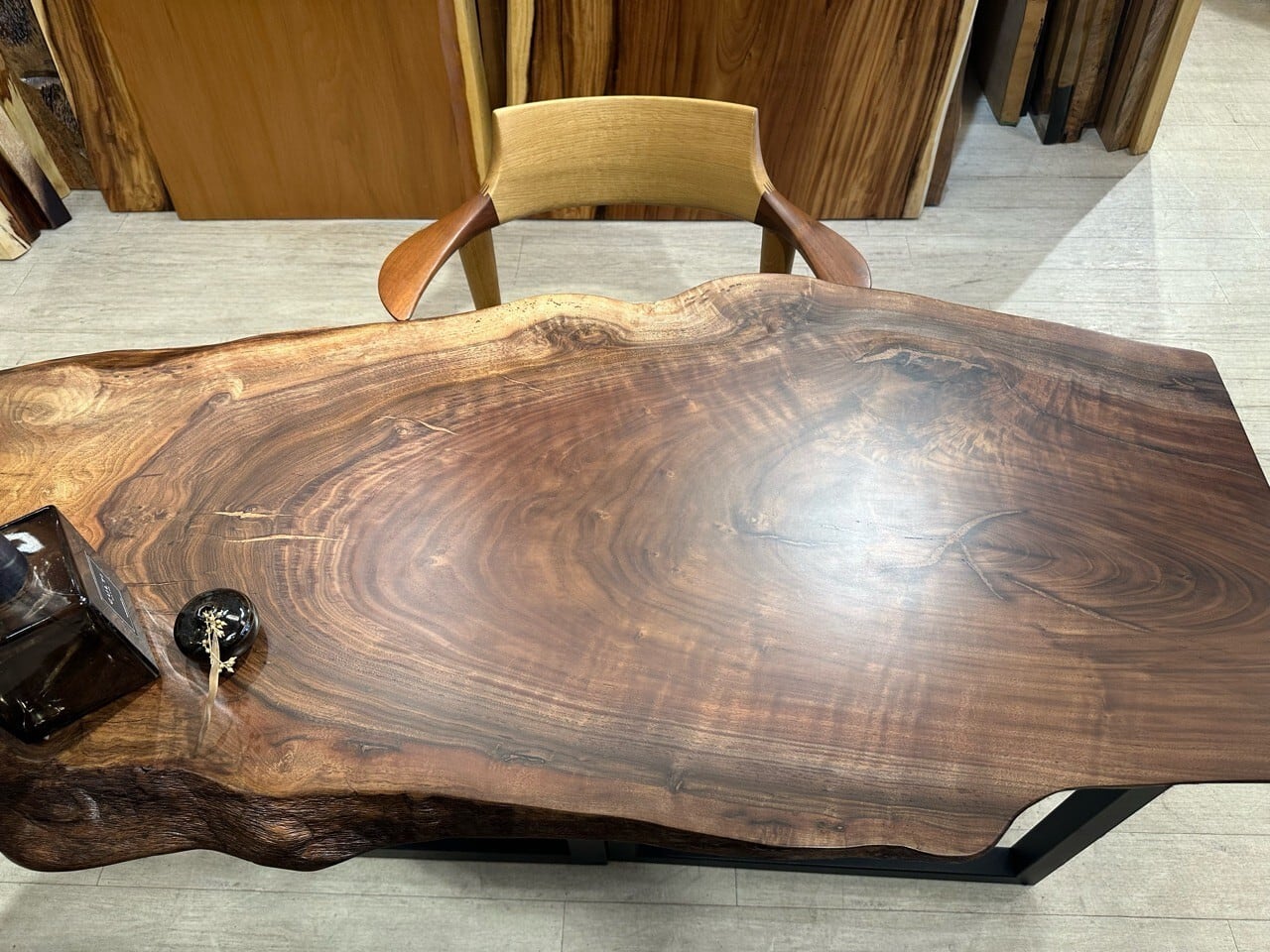 OUTLET】【輪切り】クラロウォールナット_1400×320-620×40_横浜元町店_