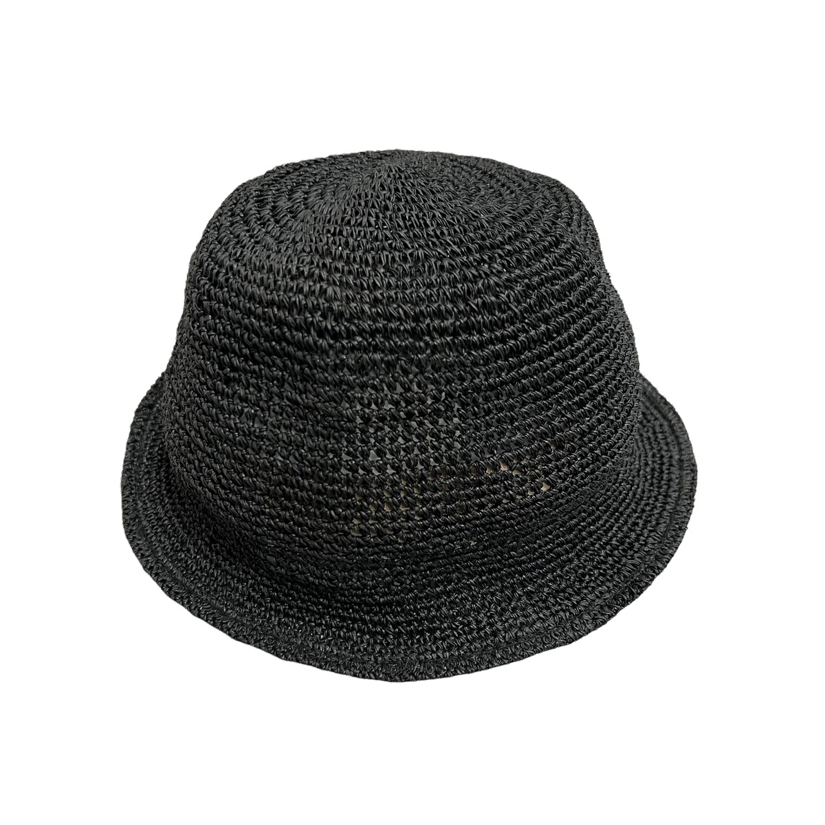 NOROLL / RAFFIA BUCKET HAT BLACK | THE NEWAGE CLUB