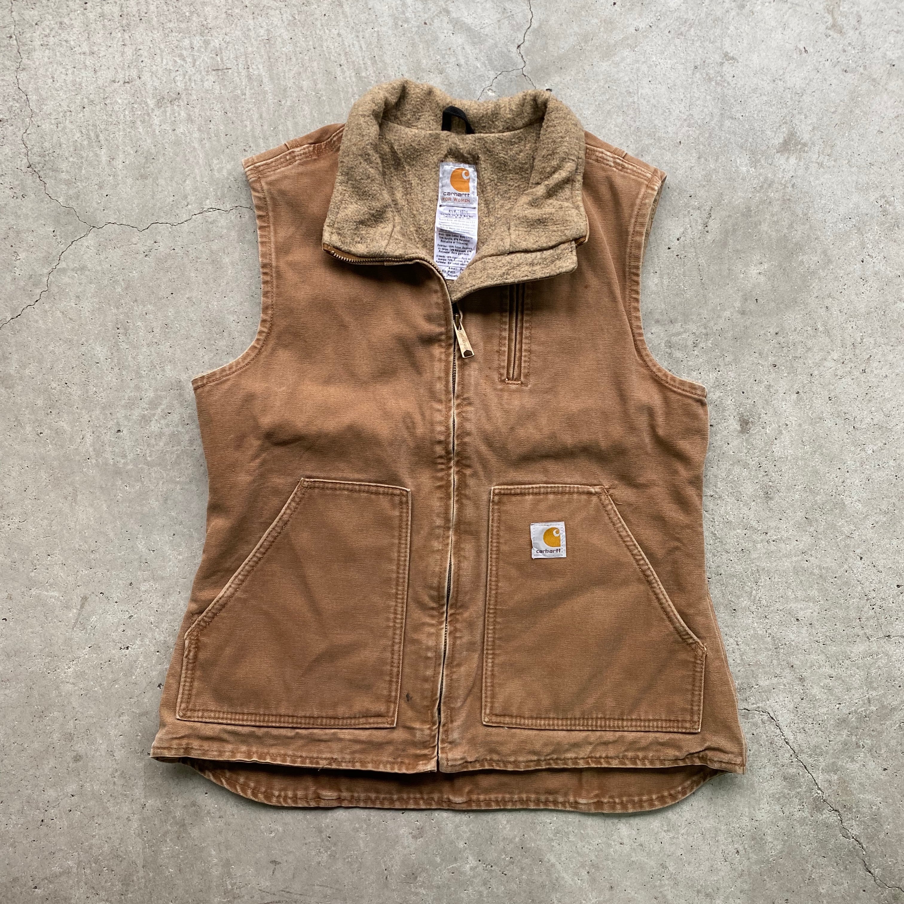Carhartt カーハート ダック地 ワークベスト ボアライナー 裏ボア 