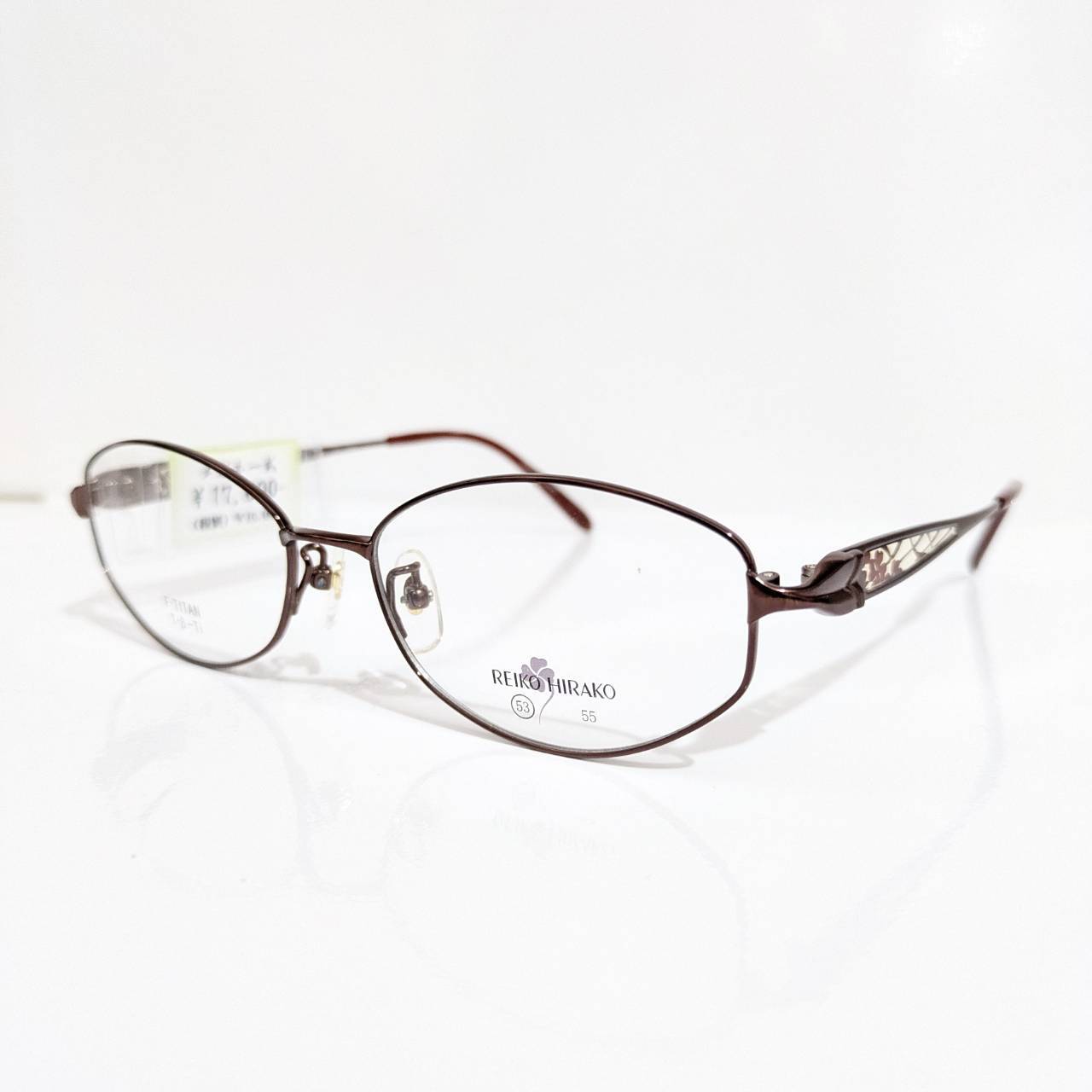 【REIKO HIRAKO】オーバルメタルフレーム レッド