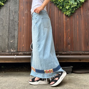 エスニックデニムスカート