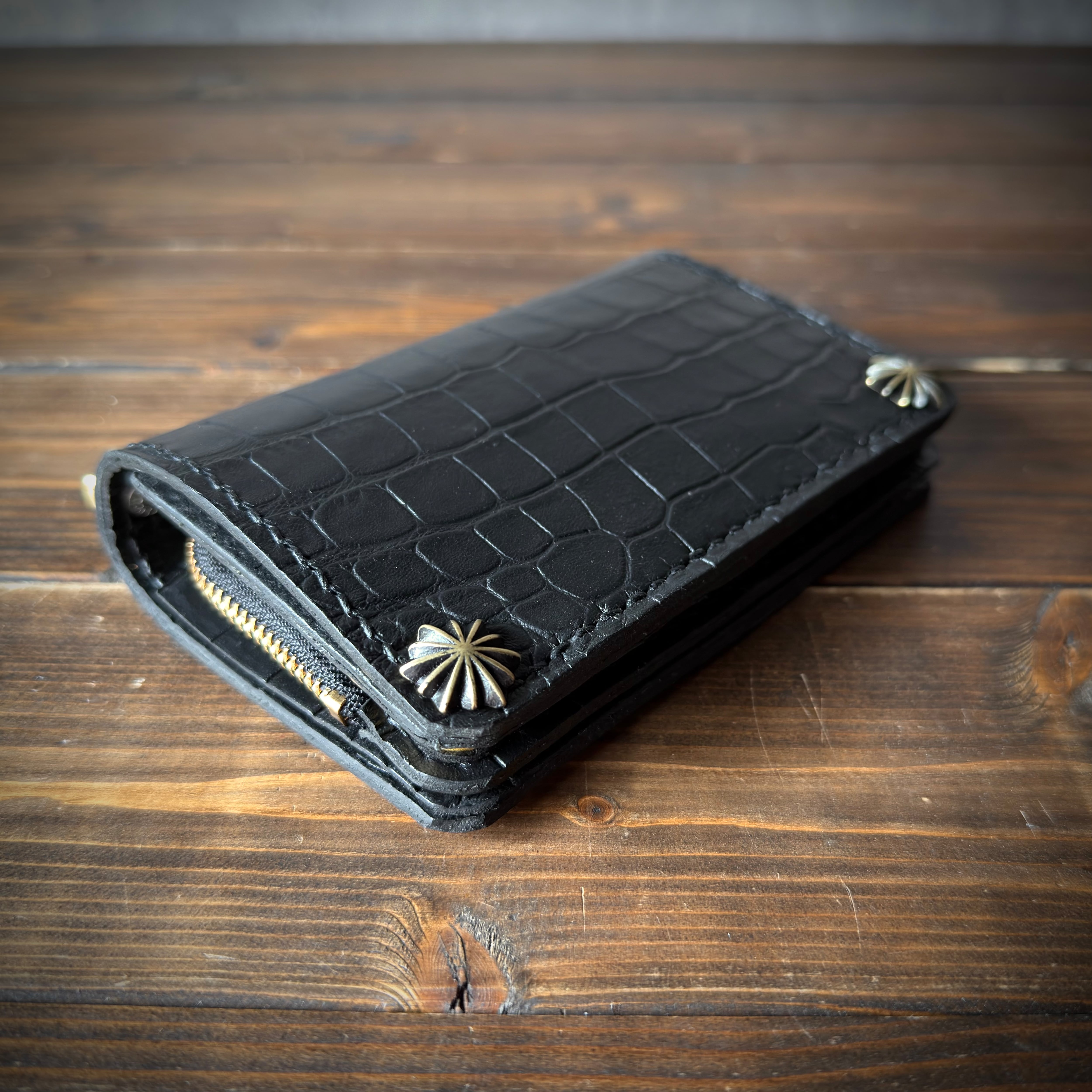 カスタムオーダー Trucker Wallet-09Ⅱ クロコ型押しレザー