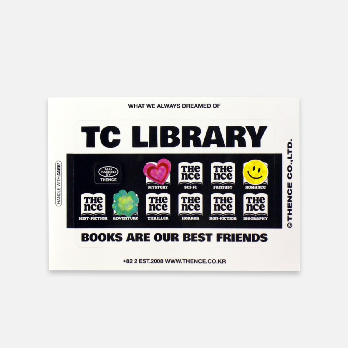 [THENCE] ICカード ステッカー（TC Library / 2枚入り） | moim - 韓国雑貨や小物の通販オンラインストア
