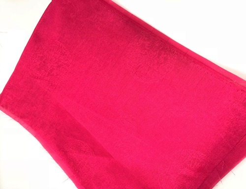   模様入り化繊維　端切れH　（濃いピンク）