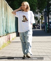 ◆アニマル サガラ刺繍 Tシャツ◆sb-t1204142q