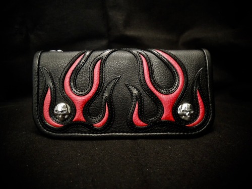 THIRTEEN DESIGNS サーティーンデザインズ KWA-20SP FIRE FRAME LONG WALLET  Red