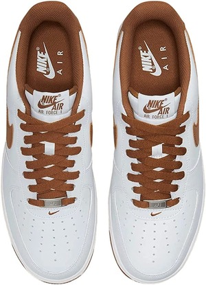 コーティング済み Nike Air Force 1 07 Low "White/Pecan" | 汚れない白スニーカー専門店
