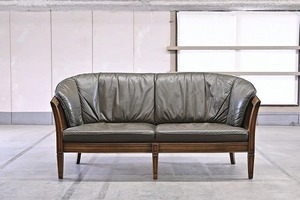 マルニ 地中海ロイヤル「シャルル」65万 本革 2人掛けソファ ラブソファ 2Pソファ エレガント maruni ROYAL ブリティッシュコレクション【中古家具/中古インテリア/USED家具ユーズド家具/リサイクル】