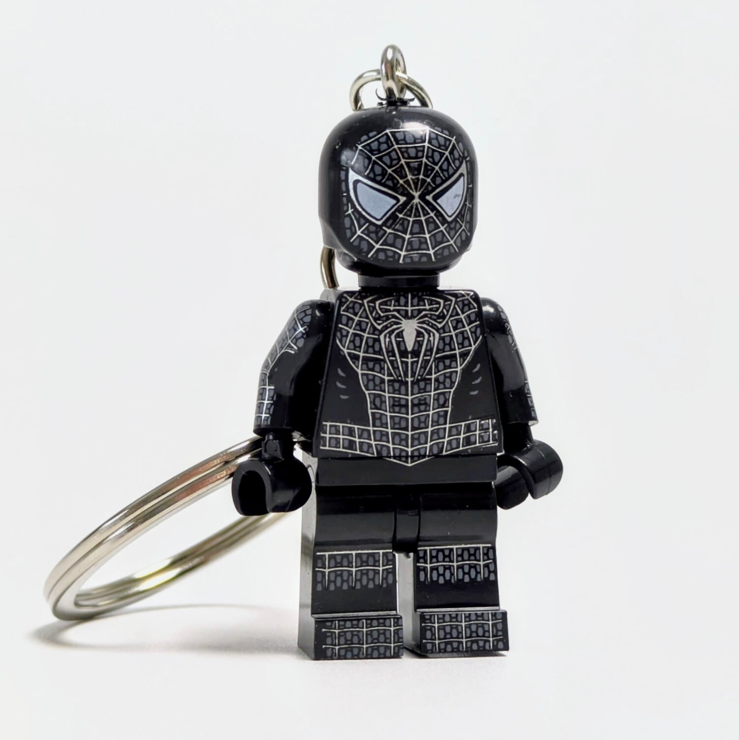 ♧★ブロックフィギュアキーホルダー★【 Spider-Man3 】『 ブラックスパイダーマン 』 X-MEN / MARVEL / ヴェノム〚アメリカン雑貨 アメトイ〛