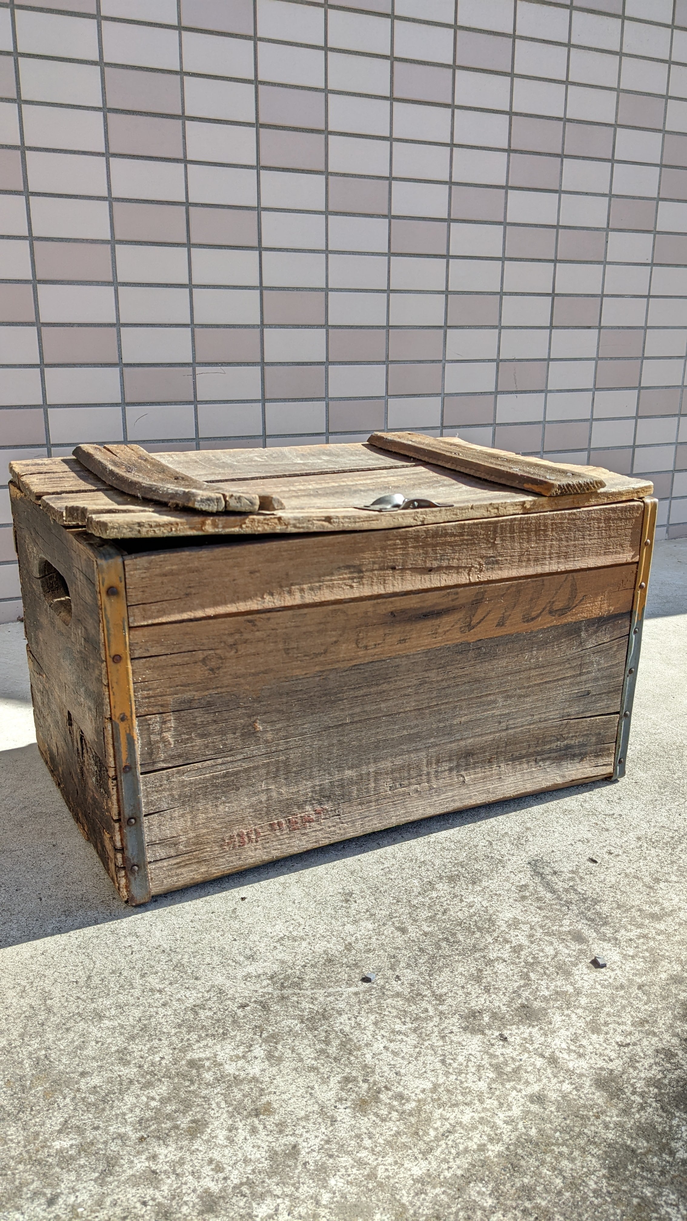 AS-IS Vintage Crate Wood Box Antique ビンテージ ウッドボックス