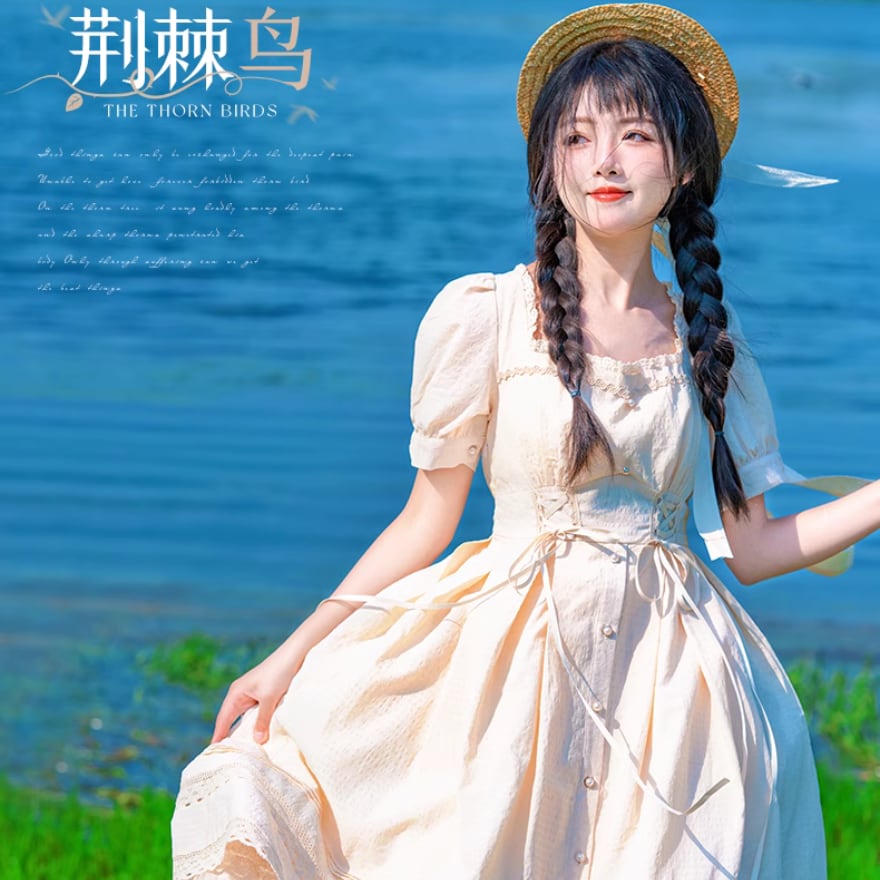 【美品】リズメロ リズリサ 花柄 ポンチョ アウター ロリータ ホワイト ピンク ロリータファッション通販 SEASONZ ロリータ ストローハット