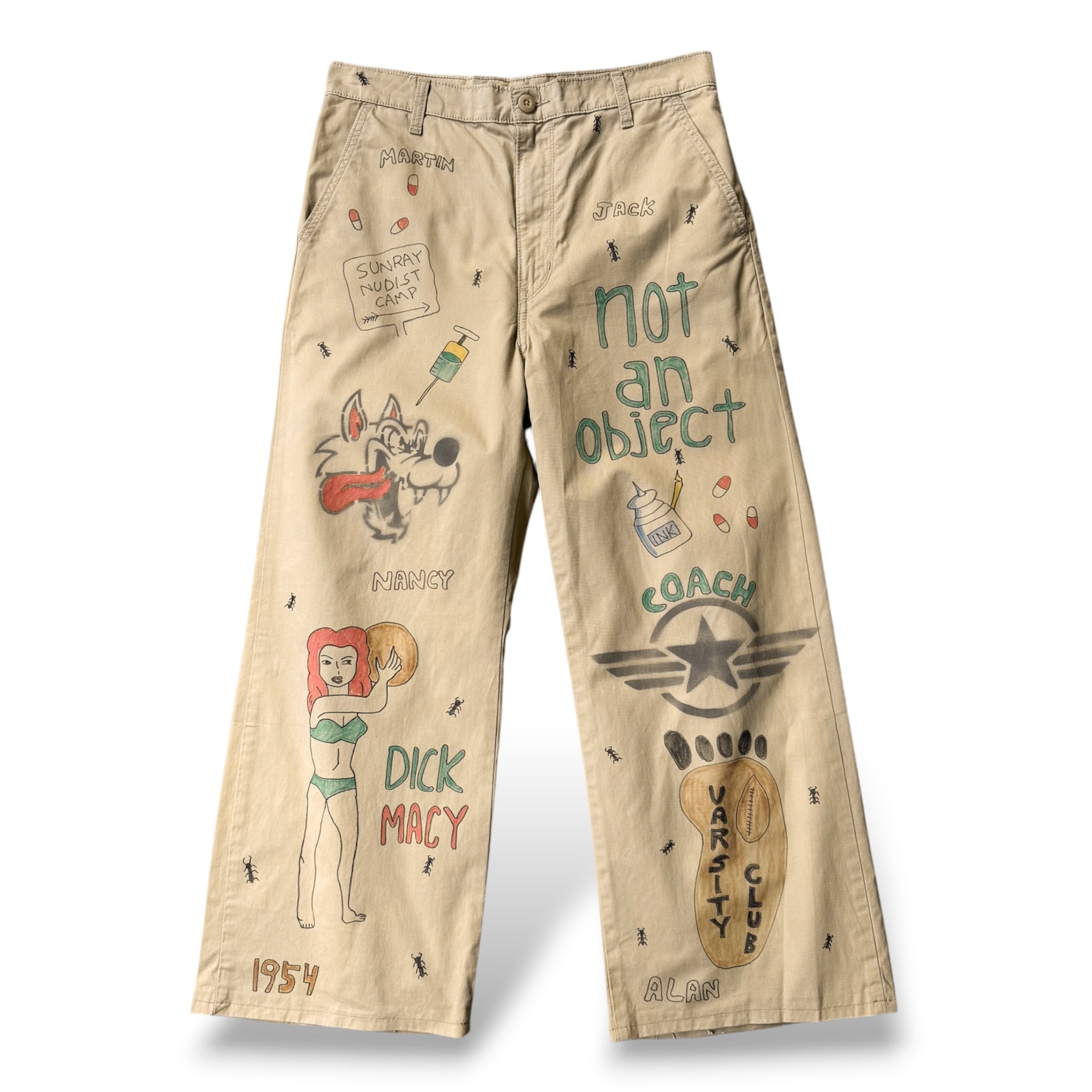 LEVI'S】 HEART STENCIL ART DENIM PANTS / リーバイス ハート