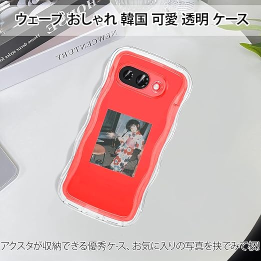 Google Pixel 10a ケース クリア ウェーブ ピクセル10aケース 韓国