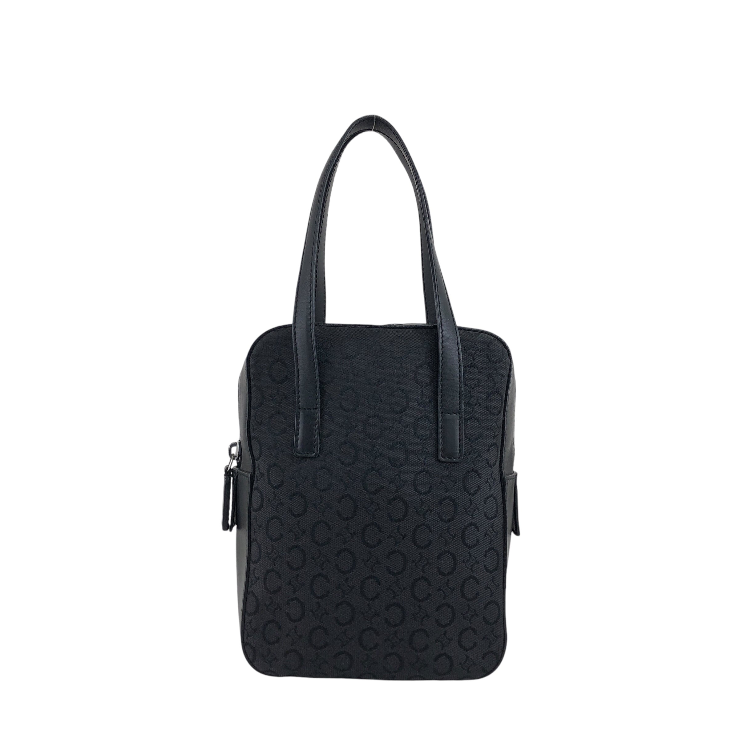 セリーヌ CELINE ハンドバッグ　アクセサリー Cマカダム ブラック 黒 CELINE セリーヌ Cマカダム ハンドバッグ ブラック キャンバス vintage